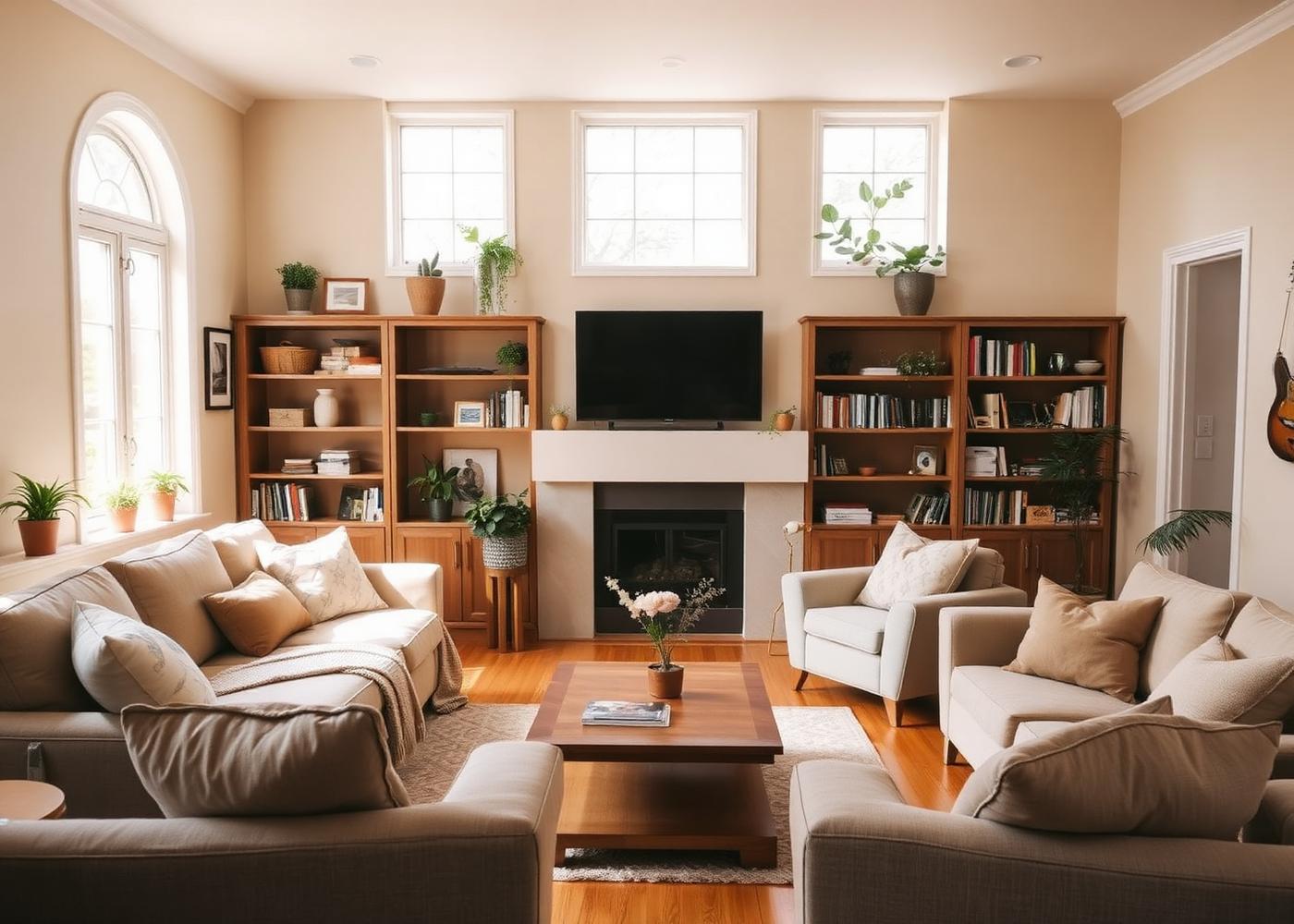 A warm, welcoming living room in an OwnLife home